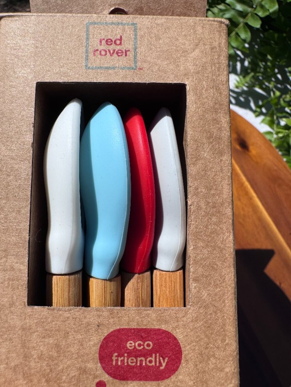 Red Rover Baby Bamboo Spoon Set of 4 | Eco Friendly Toddler Utensils